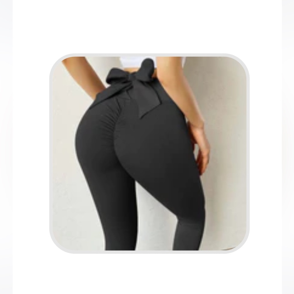 Astoria LUXE Scrunch Bow Legging - Black- Size L